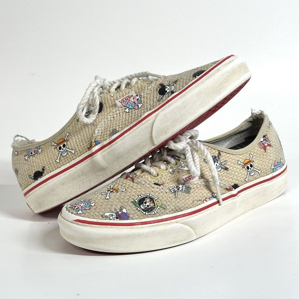 Vans One Piece Authentic Nami Straw Hat Crew Shoe Sneaker Men 6.5 / Womens 8